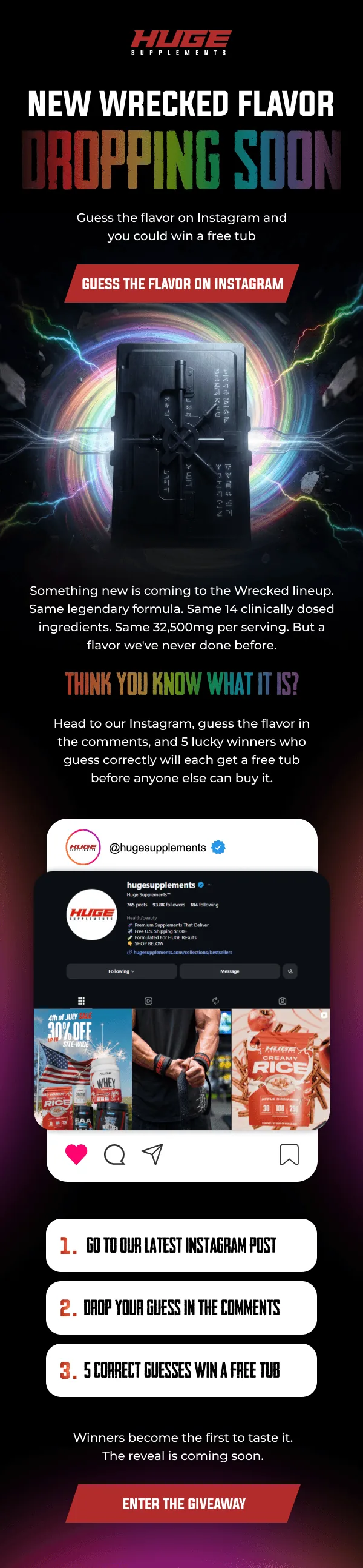Email design for a client campaign